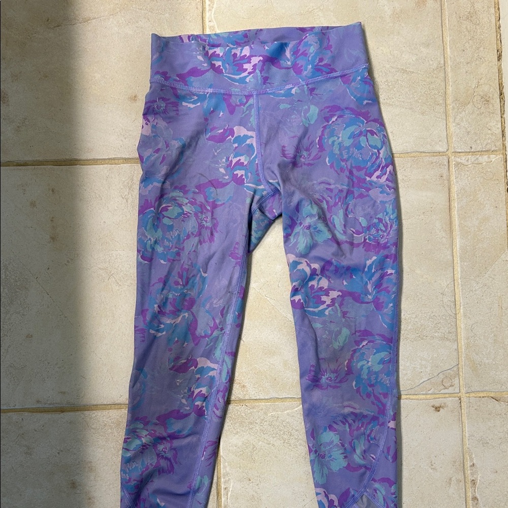 All in Motion Kids Leggings - Purple Floral